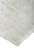 2' X 3' White Shag Tufted Handmade Area Rug