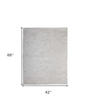 4' X 6' White Shag Tufted Handmade Area Rug - Homeroots - Flyclothing LLC