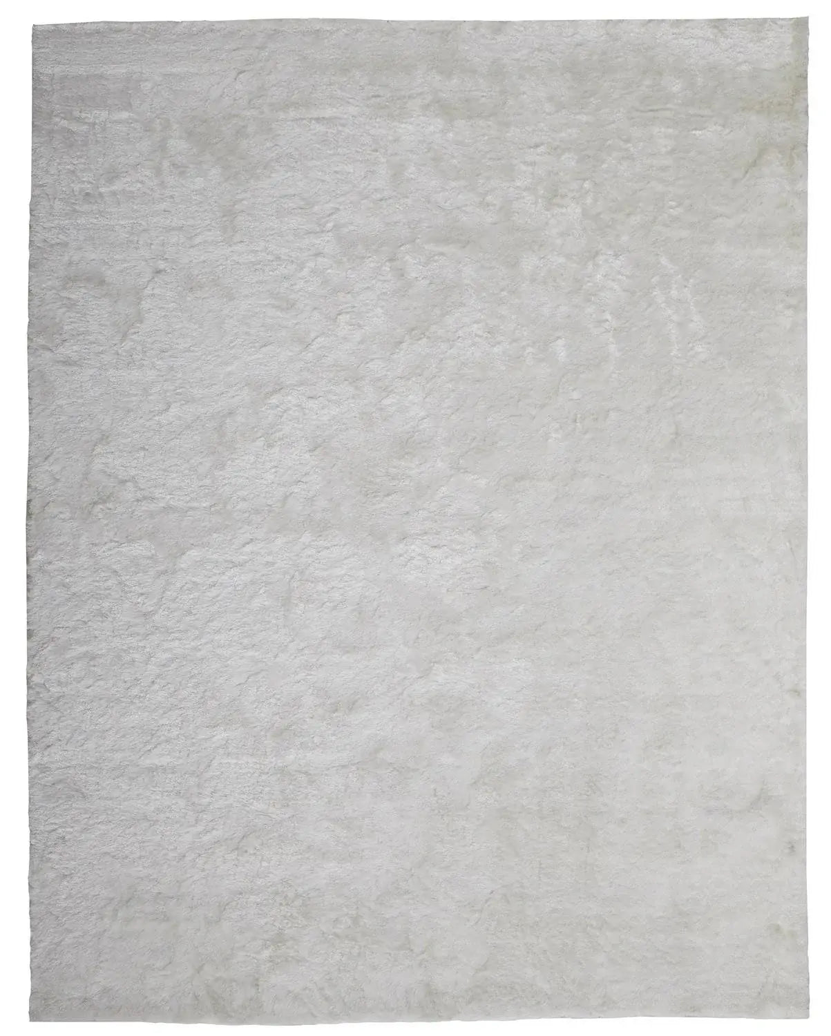5' X 8' White Shag Tufted Handmade Area Rug - Homeroots - Flyclothing LLC