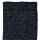 8' Runner Black Hand Woven Runner Rug - Homeroots - Flyclothing LLC