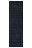 8' Runner Black Hand Woven Runner Rug - Homeroots - Flyclothing LLC