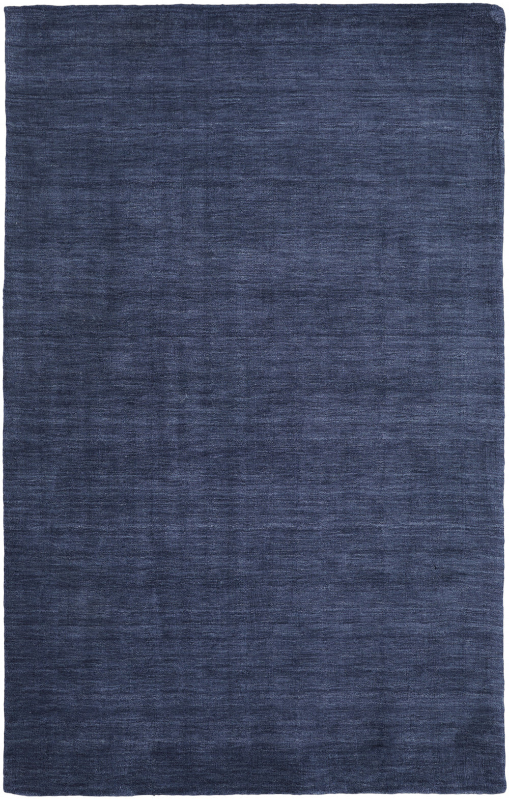 10' X 13' Blue Wool Hand Woven Area Rug