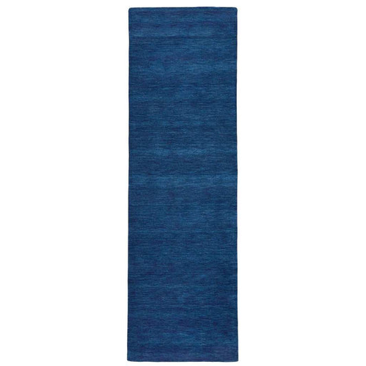 8' Runner Blue Hand Woven Runner Rug - Homeroots - Flyclothing LLC