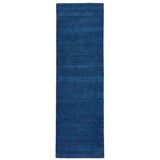 8' Runner Blue Hand Woven Runner Rug - Homeroots - Flyclothing LLC