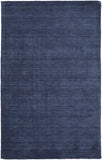 2' X 3' Blue Wool Hand Woven Area Rug