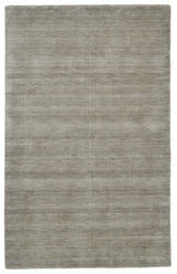 5' X 8' Gray and Ivory Wool Hand Woven Area Rug - Homeroots - Flyclothing LLC