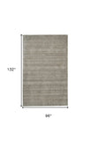 8' X 11' Gray and Ivory Wool Hand Woven Area Rug - Homeroots - Flyclothing LLC
