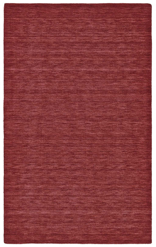5' X 8' Red Wool Hand Woven Stain Resistant Area Rug - Homeroots - Flyclothing LLC