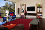 5' X 8' Red Wool Hand Woven Stain Resistant Area Rug - Homeroots - Flyclothing LLC