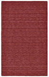 8' X 11' Red Wool Hand Woven Area Rug - Homeroots - Flyclothing LLC