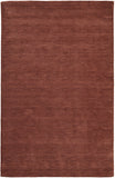 10' X 13' Orange and Red Wool Hand Woven Area Rug