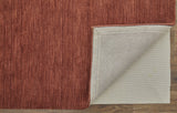 10' X 13' Orange and Red Wool Hand Woven Area Rug