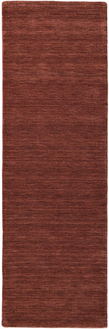 8' Orange And Red Wool Hand Woven Stain Resistant Runner Rug - Homeroots - Flyclothing LLC