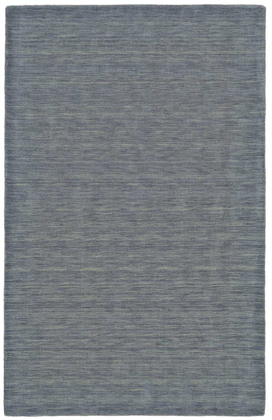 8' X 11' Blue and Gray Wool Hand Woven Area Rug - Homeroots - Flyclothing LLC