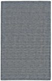 10' X 13' Blue and Gray Wool Hand Woven Area Rug