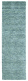 8' Runner Gray and Blue Hand Woven Runner Rug - Homeroots - Flyclothing LLC