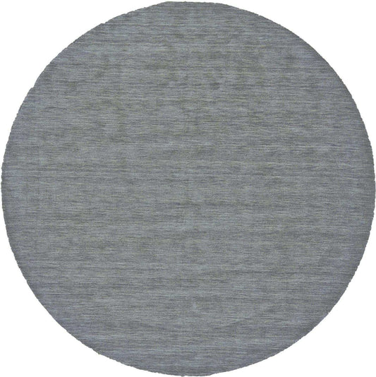 10' Blue and Gray Round Wool Hand Woven Area Rug - Homeroots - Flyclothing LLC