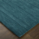 4' X 6' Blue And Green Wool Hand Woven Stain Resistant Area Rug - Homeroots - Flyclothing LLC