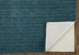 8' X 11' Blue And Green Wool Hand Woven Stain Resistant Area Rug - Homeroots - Flyclothing LLC