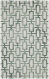 4' X 6' Ivory And Green Wool Geometric Tufted Handmade Area Rug - Homeroots - Flyclothing LLC