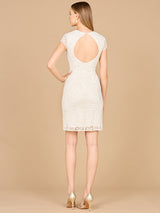 Elegant Cap Sleeve Bridal Short Dress