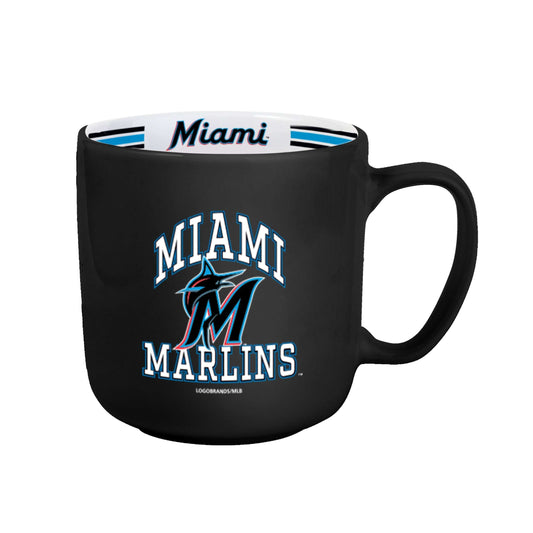 Miami Marlins 15oz Stripe Mug - Logo Brands - Flyclothing LLC