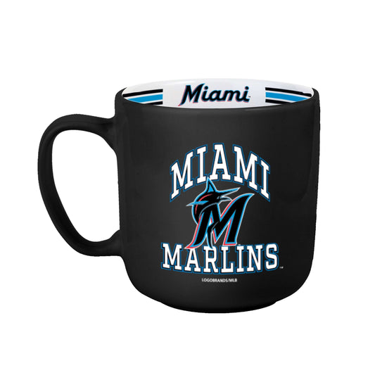 Miami Marlins 15oz Stripe Mug - Logo Brands - Flyclothing LLC