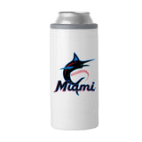 Miami Marlins Letterman 12 oz Slim Can Coolie - Logo Brands - Flyclothing LLC