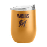 Miami Marlins 16oz Huddle Powder Coat Curved Beverage - Logo Brands - Flyclothing LLC
