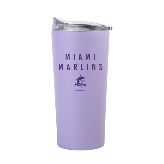 Miami Marlins 20oz Tonal Lavender Powder Coat Tumbler - Logo Brands - Flyclothing LLC