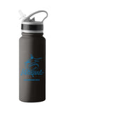 Miami Marlins 25oz Stainless Single Wall Flip Top Bottle - Logo Brands - Flyclothing LLC