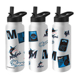 Miami Marlins 34oz Dream Weave Quencher Bottle - Logo Brands - Flyclothing LLC