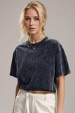 Basic Bae Round Neck Dropped Shoulder Short Sleeve T-Shirt - Trendsi - Flyclothing LLC