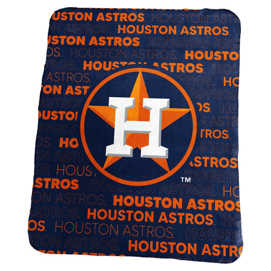 Houston Astros Classic Fleece Throw - Logo Brands - Flyclothing LLC