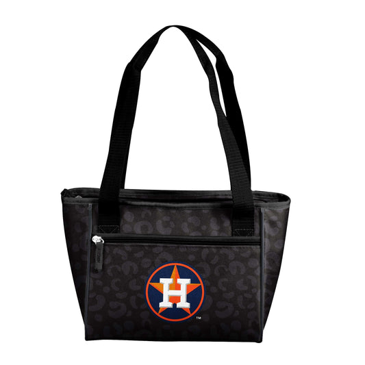 Houston Astros Leopard Print 16 Can Cooler Tote - Logo Brands - Flyclothing LLC