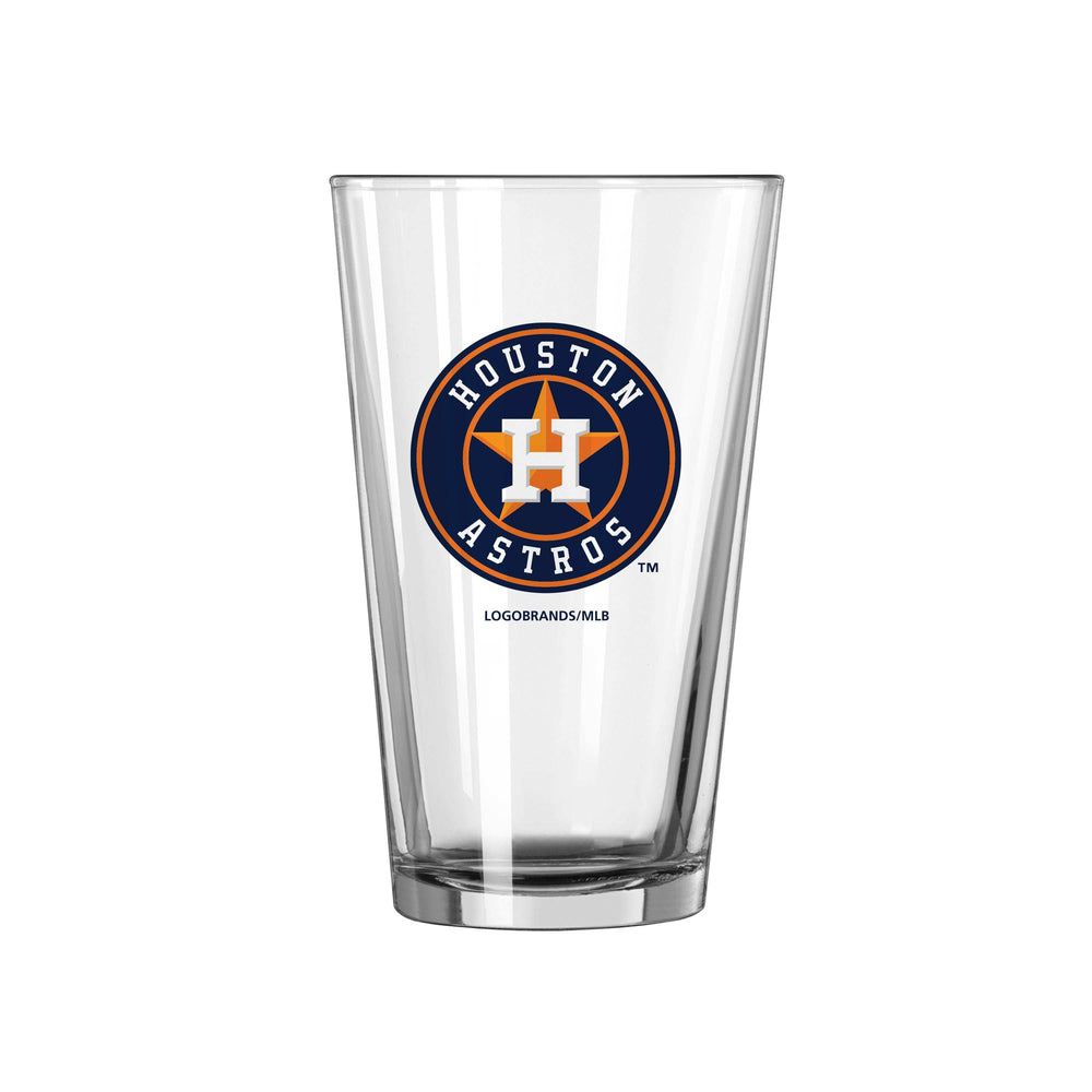 Houston Astros 16oz Satin Etch Pint Glass - Logo Brands - Flyclothing LLC