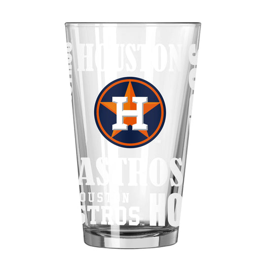Houston Astros 16oz Replay Pint Glass - Logo Brands - Flyclothing LLC