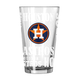 Houston Astros 16oz Replay Pint Glass - Logo Brands - Flyclothing LLC