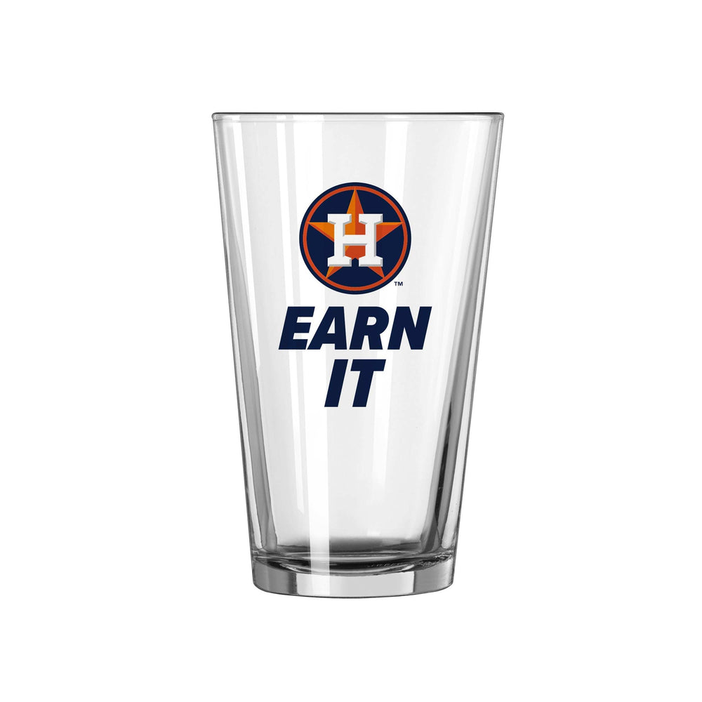 Houston Astros 16oz Slogan Pint Glass - Logo Brands - Flyclothing LLC