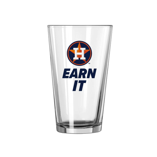 Houston Astros 16oz Slogan Pint Glass - Logo Brands - Flyclothing LLC