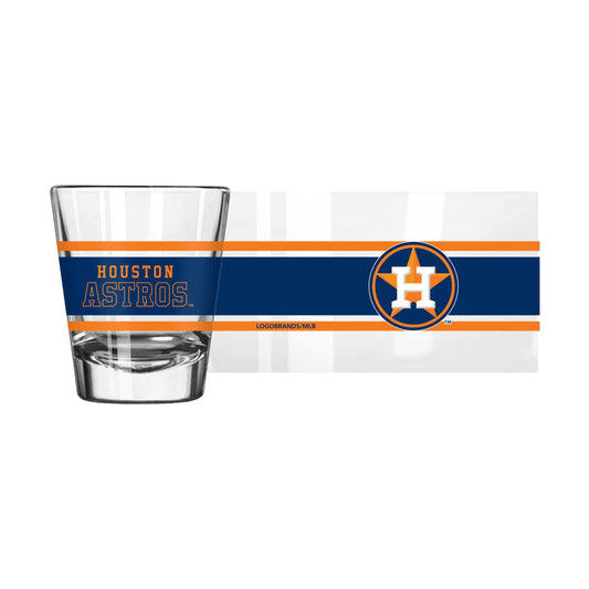 Houston Astros 2oz Stripe Shot Glass - Logo Brands - Flyclothing LLC