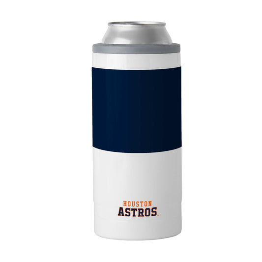 Houston Astros Slim Colorblock Can Coolie - Logo Brands - Flyclothing LLC