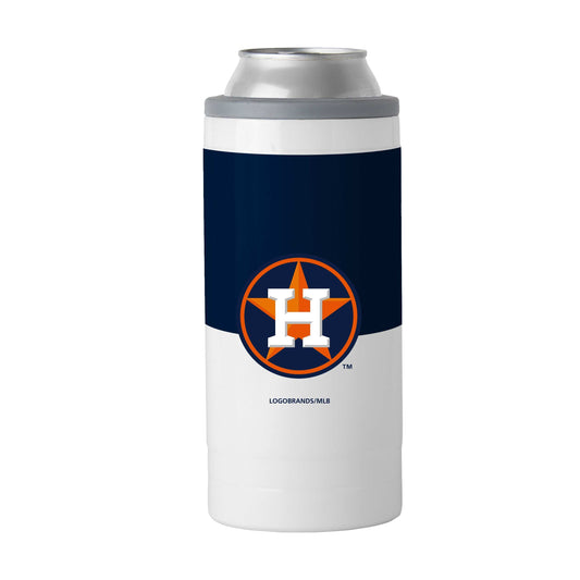 Houston Astros Slim Colorblock Can Coolie - Logo Brands - Flyclothing LLC