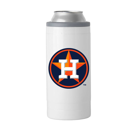 Houston Astros Letterman 12 oz Slim Can Coolie - Logo Brands - Flyclothing LLC