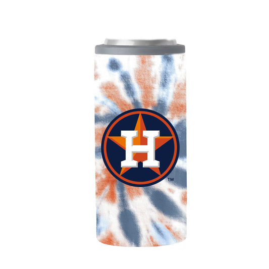 Houston Astros 12oz Tie Dye Slim Can Coolie - Logo Brands - Flyclothing LLC