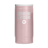 Houston Astros Stencil Powder Coat Slim Can Coolie - Logo Brands - Flyclothing LLC