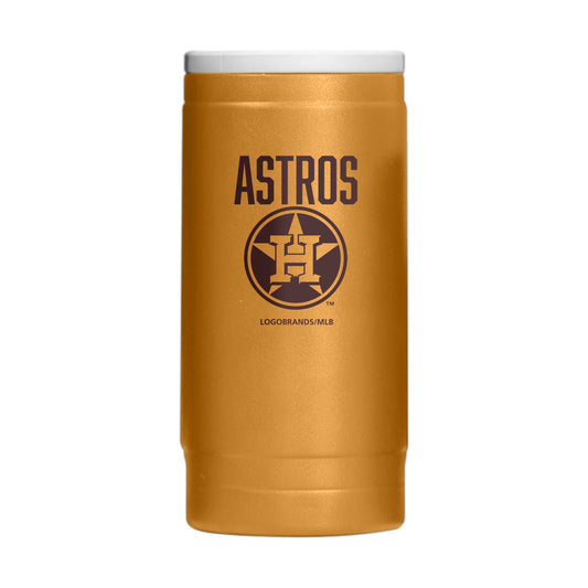 Houston Astros Huddle Powder Coat Slim Can Coolie - Logo Brands - Flyclothing LLC