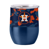 Houston Astros 16oz Camo Stainless Curved Beverage - Logo Brands - Flyclothing LLC
