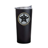 Houston Astros 20oz Foil Black Powder Coat Tumbler - Logo Brands - Flyclothing LLC