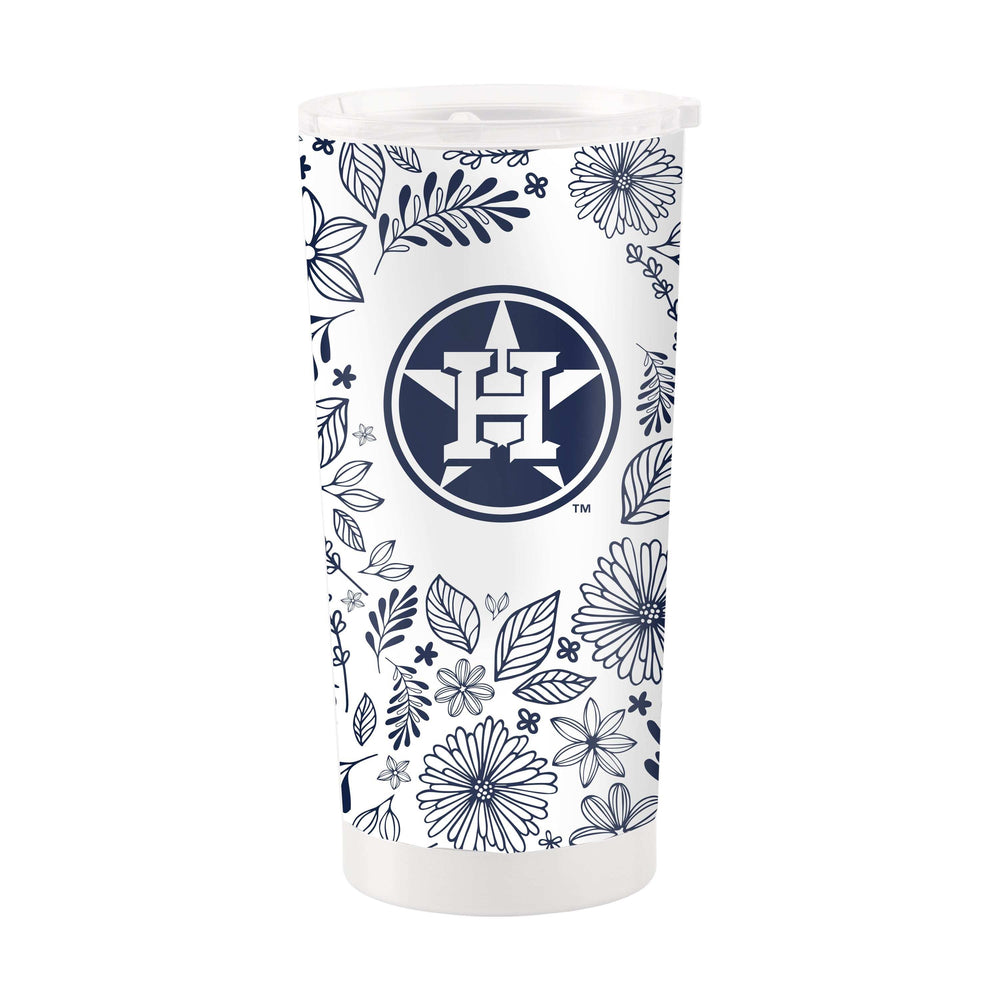 Houston Astros 20oz Botanical Stainless Steel Tumbler - Logo Brands - Flyclothing LLC